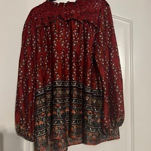 Suzanne Betro Bohemian Long Sleeve Blouse